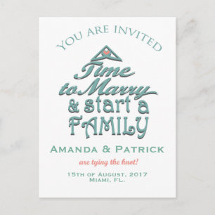 Cute Save the Date Announcement Postcard