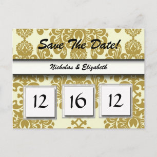 CUTE Save the Date Custom Calandar Announcement Postcard