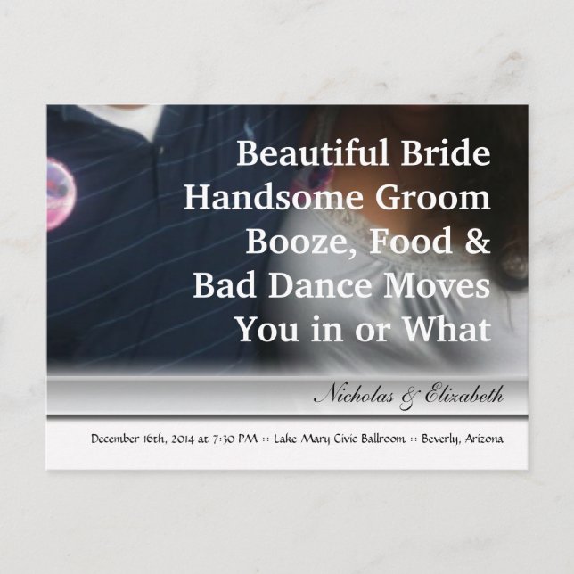 CUTE Save the Date Custom Postcard (Front)