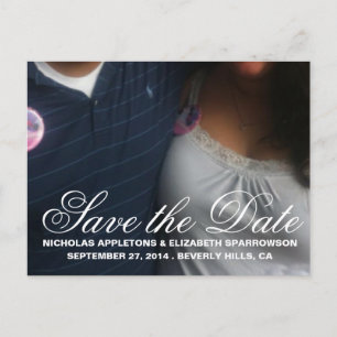 CUTE Save the Date Custom Postcard