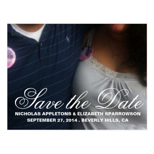 CUTE Save the Date Custom Postcard