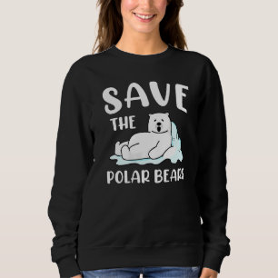 Cute Save The Polar Bear Christmas Sweatshirt
