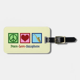 Cute Saxophone Luggage Tag
