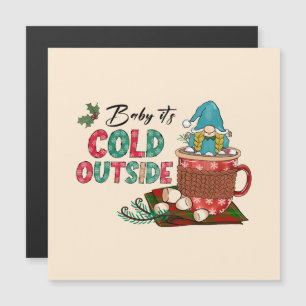 Cute Scandinavian Christmas Gnome & Hot Cocoa