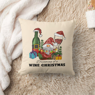 Cute Scandinavian Gnome Holiday Design Cushion