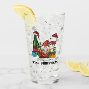 Cute Scandinavian Gnome Holiday Design Glass