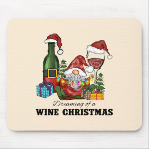 Cute Scandinavian Gnome Holiday Design Mouse Mat