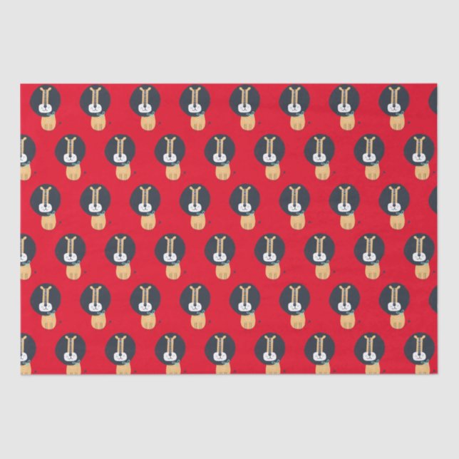 Cute Scandinavian Lion Kids Pattern   Tissue Paper (Front)