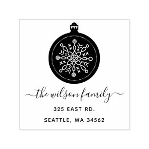 Cute Scandinavian ornament Nordic Return Address Self-inking Stamp