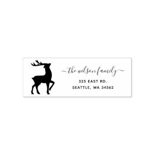 Cute Scandinavian Reindeer Nordic Return Address Self-inking Stamp