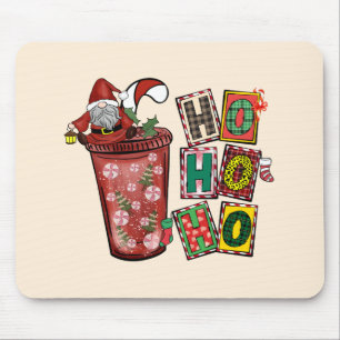 Cute Scandinavian Santa Claus Gnome -Christmas Cup Mouse Mat