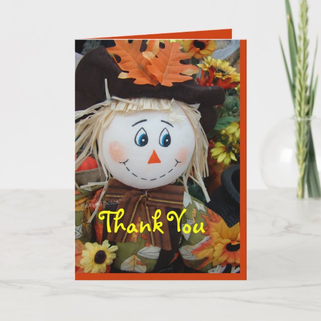 Cute Scarecrow-any occasion Holiday Card (Front)