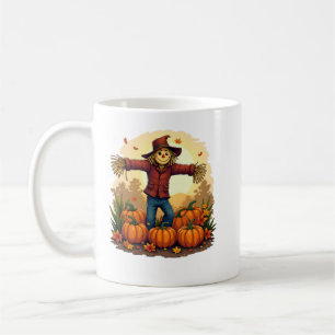 Cute Scarecrow Fall Harvest Pumpkin Patch Tee Coffee Mug