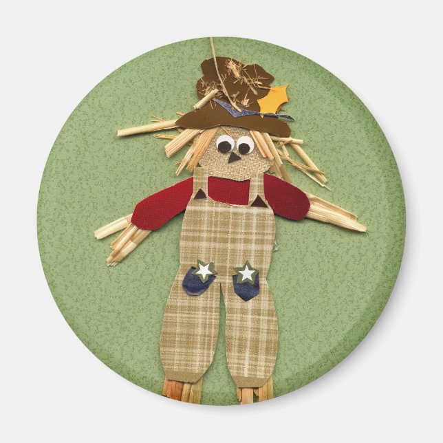 Cute Scarecrow Magnet (Front)