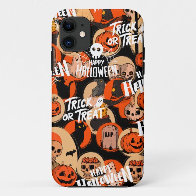  Cute & Scary Halloween Spooky vibes  Case-Mate iPhone Case (Back)