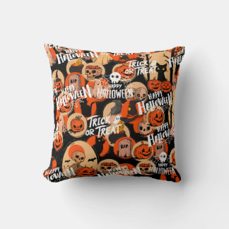 Cute & Scary Halloween Spooky vibes Cushion