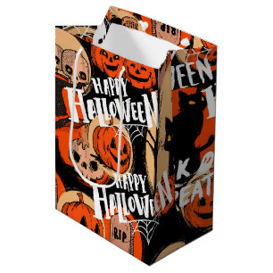 Cute & Scary Halloween Spooky vibes Medium Gift Bag