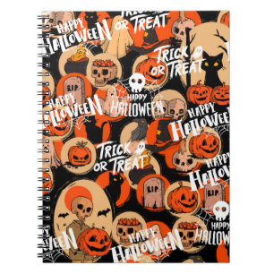  Cute & Scary Halloween Spooky vibes  Notebook