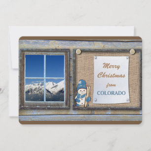 Cute Scenic Colorado Cabin Note Photo Template