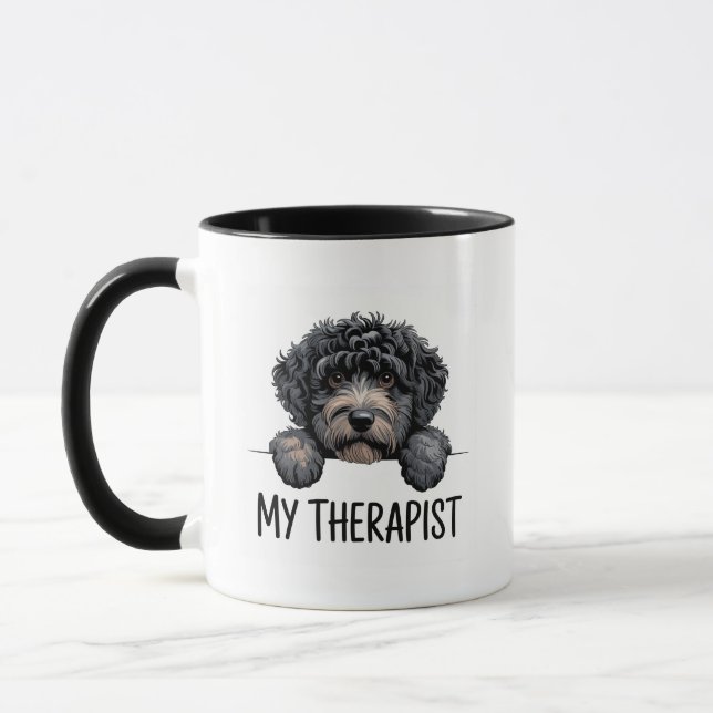 Cute Schnauzer Dog Lover Mug  (Left)