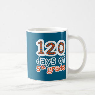Cute School 120 Basketball Days 120th Day Grade Sp Coffee Mug