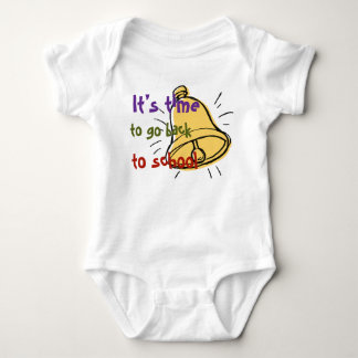 Cute School Bell Outfit for Baby Bodysuit