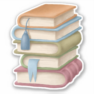 Cute School Book Fun Reading Vinyl Stickers