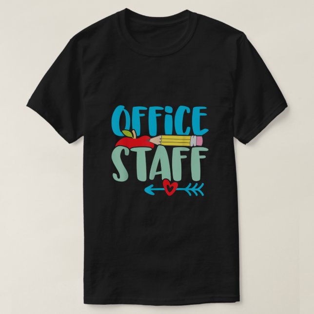 Cute School Front Office Staff Secretary Admin App T-Shirt (Design Front)