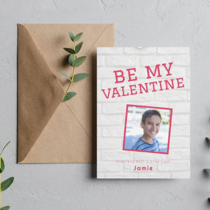 cute school fun photo valentines day holiday card