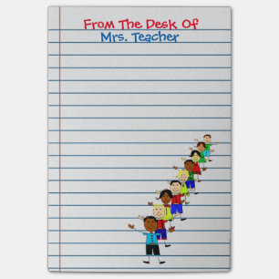 Cute School Kids Teacher Post-its Notes