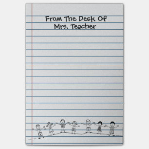 Cute School Kids Teacher Post-its Post-it Notes