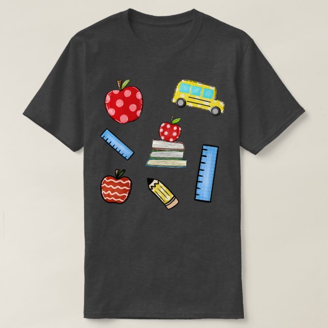 cute school life T-Shirt (Design Front)