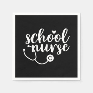 Cute School Nurse Appreciation Napkin