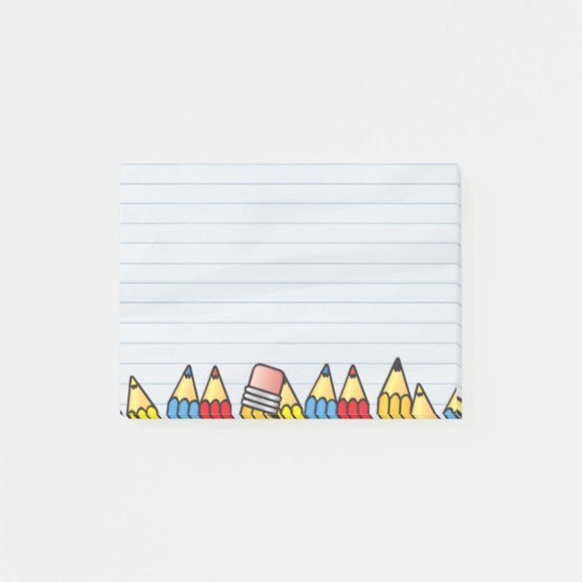 Cute School Personalised Post-it notes (Front)