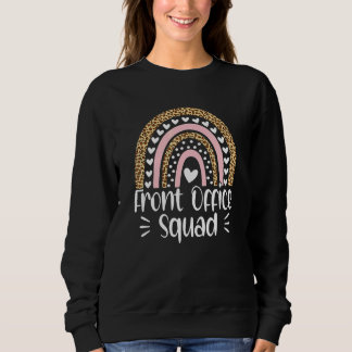Cute School Secretary Admin Appreciation Front Off Sweatshirt