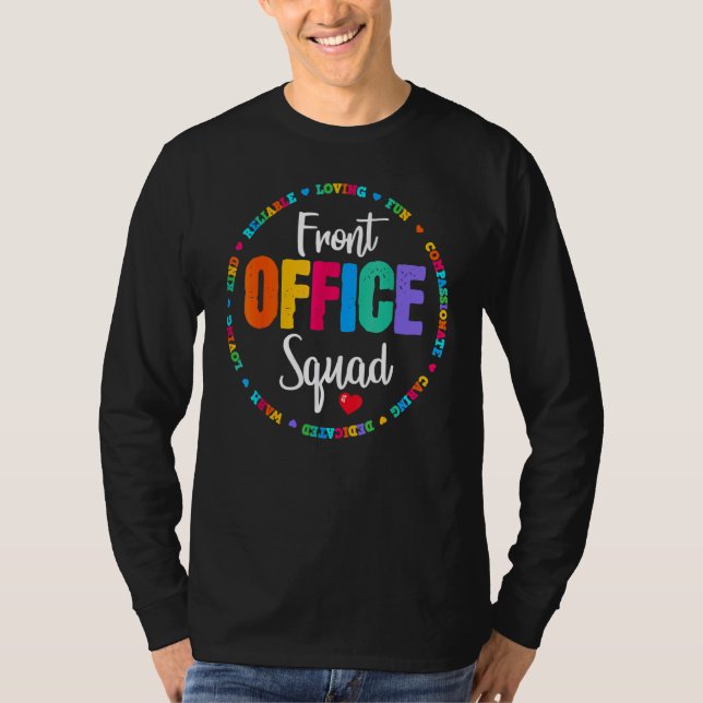 Cute School Secretary Admin Appreciation Front Off T-Shirt (Front)