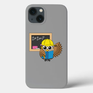 Cute School Student Owl Cartoon iPhone 13 Case