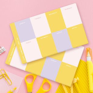 Cute School Weekly Planner Post-it Notes