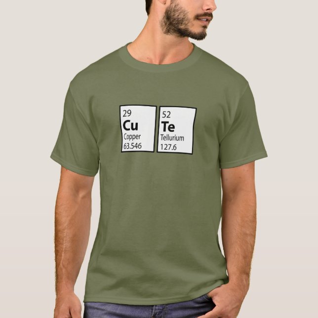 Cute Science Geek College Nerd T-Shirt (Front)