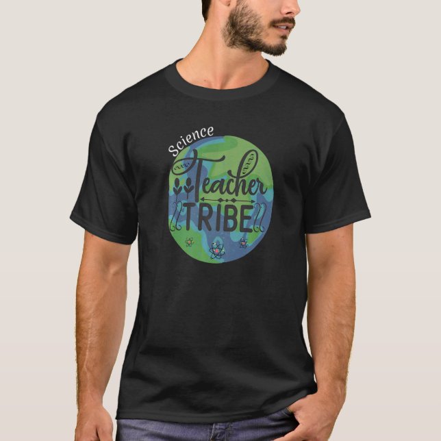 Cute Science Teacher Tribe  Matching Educator Appa T-Shirt (Front)