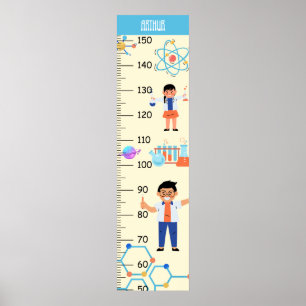 Cute Scientist Growth Chart