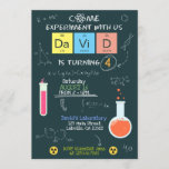 Cute Scientist Laboratory Birthday Party Invite<br><div class="desc">This cute Science Laboratory Birthday invitation is the cutest idea for a Scientist theme party and a guaranteed success with the guests! Whether you’re a science lover or looking for unique and personalised laboratory Party decoration,  then Eureka! You just found the right formula!</div>