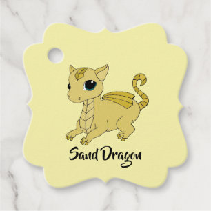 Cute Scorpio Dragon design zodiac favour tags