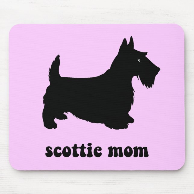 Cute Scottie Mouse Mat (Front)