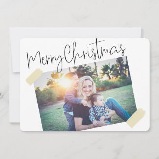 Cute scrapbook photo fun Christmas holiday card