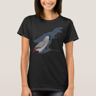 Cute Screaming Parrot, Birb Memes, Funny T-Rex Afr T-Shirt