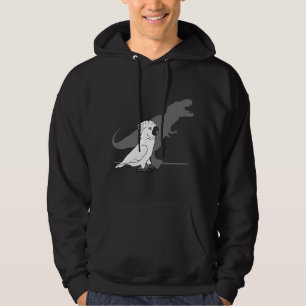 Cute Screaming Parrot Bird Birb Memes Funny T-Rex Hoodie