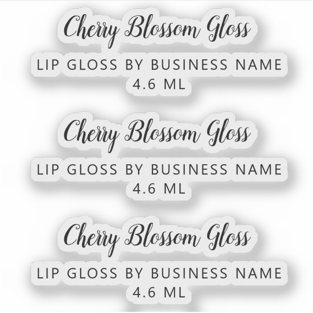 Cute Script Clean Lip Gloss Makeup (Front)