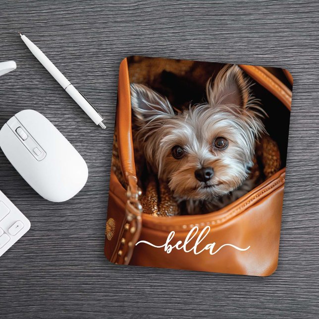 Cute Script Pet Photo Mouse Mat (Creator Uploaded)