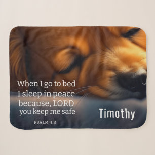 Cute Scripture Puppy Sherpa Blanket